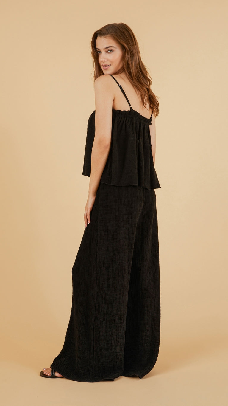 Skye Palazzo Pants - Black