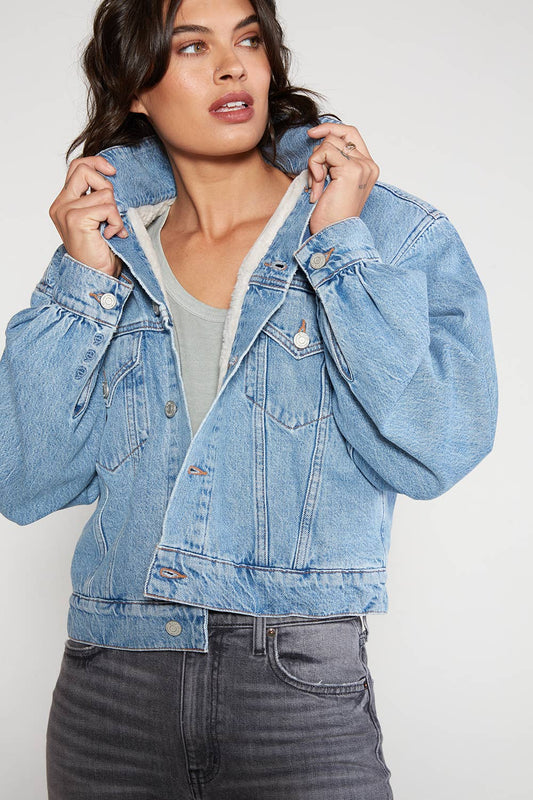 Lauryn Faux Fur Lined Denim Jacket